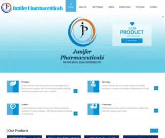 Juniferpharma.com(Junifer pharmacuticals) Screenshot