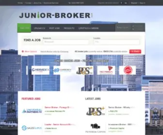 Junior-Broker.com(Graduate and trainee sales broker jobs) Screenshot