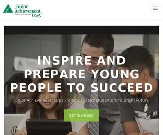 Juniorachievement.org(Economic Empowerment Through Education) Screenshot
