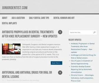 Juniordentist.com(Dental Blog) Screenshot
