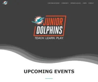 Juniordolphinsfootball.com(The Junior Dolphins Program) Screenshot