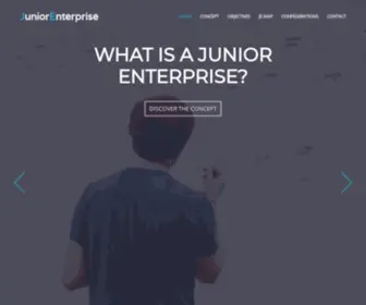 Juniorenterprise.net(Discover the Junior Enterprise concept) Screenshot