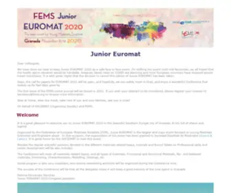 Junioreuromat2020.com(Junior Euromat) Screenshot
