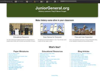 Juniorgeneral.org(Junior General) Screenshot