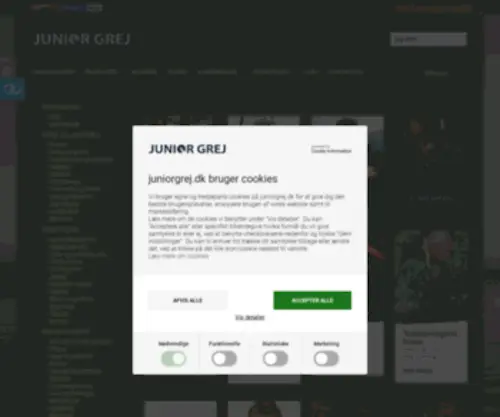 Juniorgrej.dk(Junior Grej) Screenshot