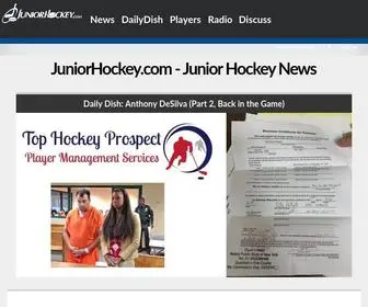Juniorhockey.com(Junior Hockey News) Screenshot
