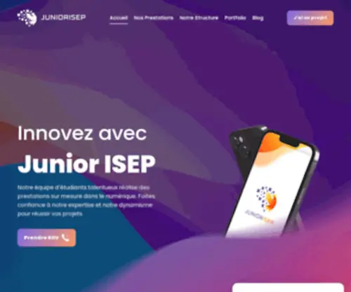 Juniorisep.com(Junior ISEP) Screenshot