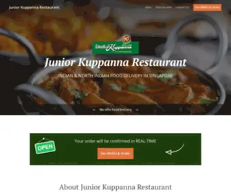 Juniorkuppanna.com.sg(Order online for Delivery. Here at Junior Kuppanna Restaurant) Screenshot