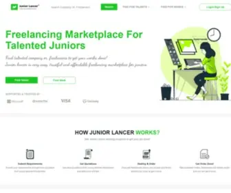 Juniorlancer.com(Freelancing Marketplace For Juniors) Screenshot