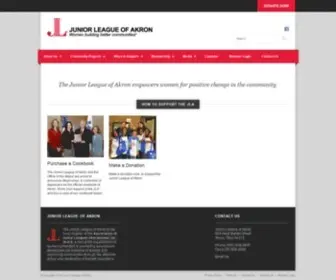 Juniorleagueakron.org(Junior League of Akron) Screenshot