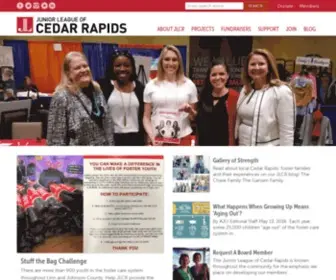 Juniorleaguecr.org(Junior League of Cedar Rapids) Screenshot