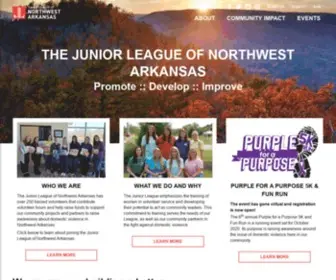 Juniorleaguenwa.org(The Junior League of Northwest Arkansas) Screenshot