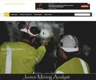 Juniormininganalyst.com(Junior Mining Analyst) Screenshot