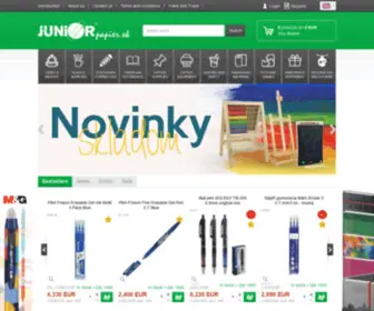 Juniorpapier.eu(Wholesale of stationery and school products) Screenshot