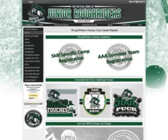 Juniorroughriders.com(Cedar Rapids Hockey Association) Screenshot