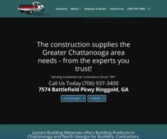 Juniorsbuildingmaterials.com(Junior’s Building Materials) Screenshot