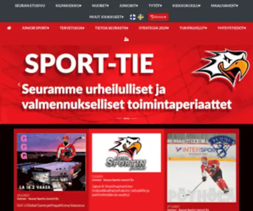 Juniorsport.fi(Vaasan Sport Juniorit Ry) Screenshot