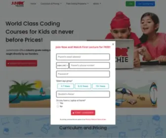 Juniortechie.com(Coding for Kids of 6) Screenshot