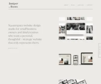 Juniperandroots.com(Squarespace Website Design Services) Screenshot