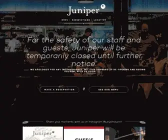 Juniperaustin.com(East Austin Italian Restaurant) Screenshot