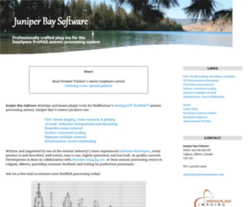 Juniperbaysoftware.com(Juniper Bay Software) Screenshot