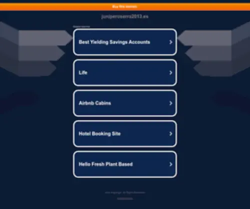 Juniperoserra2013.es(Juniperoserra 2013) Screenshot