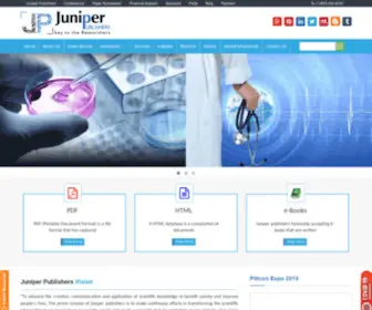 Juniperpublishers.net(Juniper Publishers) Screenshot