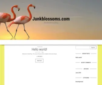 Junkblossoms.com(Making treasures from Junk) Screenshot