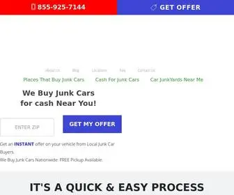 Junkcarmasters.com(We Buy Junk Cars) Screenshot