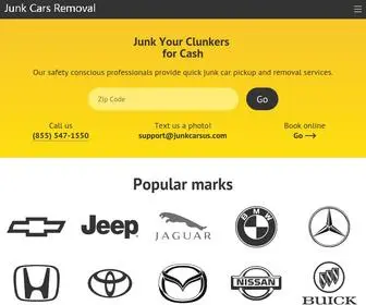 Junkcarsus.com(Sell Your Junk Car for Cash) Screenshot