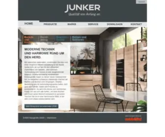 Junker-Home.info(JUNKER Einbaugeräte) Screenshot