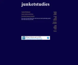 Junketstudies.com(Junket Studies Internet Services) Screenshot