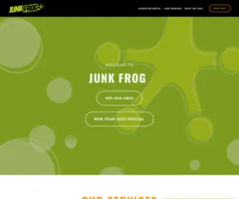 Junkfrog.com(Roll-off Dumpster Rental, Junk Removal, and Storage Containers in OKC) Screenshot