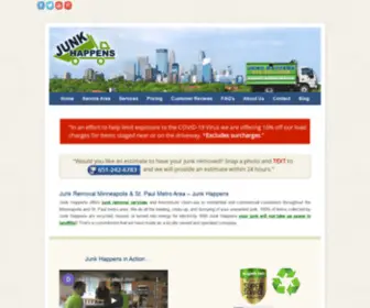 Junkhappens.com(Junk Removal Minneapolis and St) Screenshot