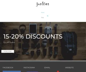 Junkiescollection.com(Junkie collection) Screenshot