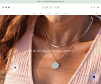 Junkjewels.co.uk(Playful, rainbow hued jewels, designed to radiate good vibes and light up the dance floor ✨) Screenshot