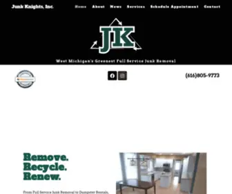 Junkknights.com(Green Junk Removal in West Michigan) Screenshot