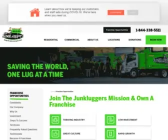 Junkluggersfranchise.com(Own a Junkluggers Branch) Screenshot