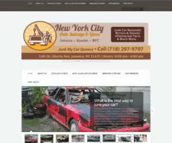 Junkmycarqueens.com(NYC Auto Salvage) Screenshot