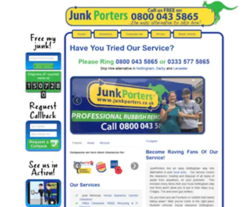 Junkporters.co.uk(Skip Hire in) Screenshot