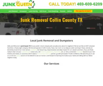 Junkqueentx.com(Junk Removal Collin County) Screenshot