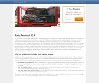 Junkremoval123.com(Junk Removal & Junk Hauling Service) Screenshot