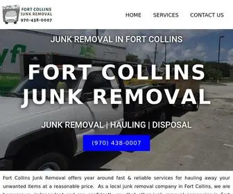 Junkremovalftcollins.com(Junk removal in Fort Collins) Screenshot