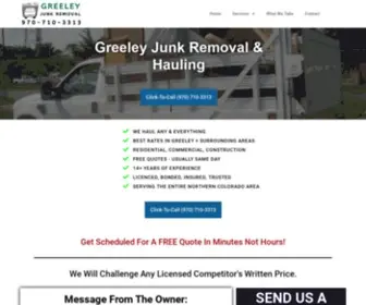 Junkremovalgreeley.com(Greeley (UPDATED 2020)) Screenshot