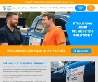 Junksolutionpros.com(Junk Removal and Demolition Service Schaumburg) Screenshot