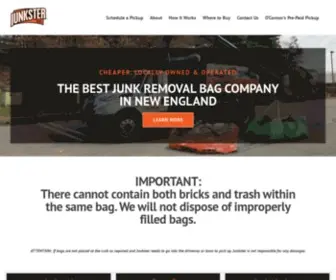 Junksterbag.com(The Best Junk Removal Bag in New England) Screenshot