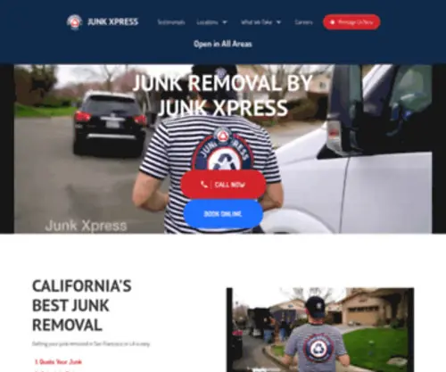 JunkXpress.com(Junk Removal San Francisco and Los Angeles California) Screenshot