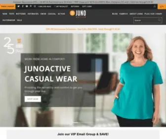 Junoactive.com(Plus Size Activewear) Screenshot