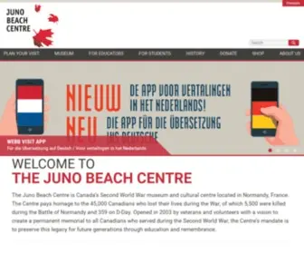 Junobeach.org(Juno Beach Centre) Screenshot