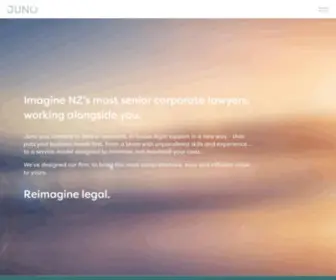 Junolegal.com(On-demand in-house legal services) Screenshot